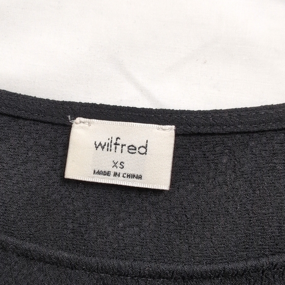 Aritizia Wilfred Macee Peplum Short Sleeve Blouse, size XS - Picture 3 of 6